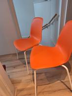 Ikea stoelen oranje 2x, Huis en Inrichting, Ophalen, Zo goed als nieuw, Overige kleuren, Twee