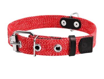 WAUDOG Canvas Halsband Rood S Nekomtrek 31-41 cm OP=OP!!! beschikbaar voor biedingen