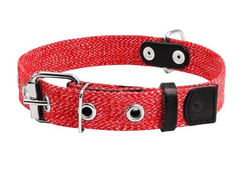 WAUDOG Canvas Halsband Rood S Nekomtrek 31-41 cm OP=OP!!!, Dieren en Toebehoren, Hondenhalsbanden en Penningen, Nieuw, Ophalen of Verzenden