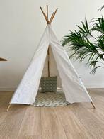 Mooie ecru canvas tipi tent met kleedje en kussen, Ophalen of Verzenden, Zo goed als nieuw