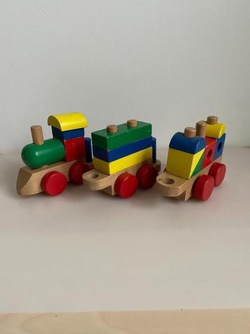 Houten trein 16 delig 46 cm beschikbaar voor biedingen