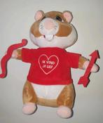 AH Hamster Valentijn Ik vind je lief, Kinderen en Baby's, Speelgoed | Knuffels en Pluche, Overige typen, Ophalen of Verzenden