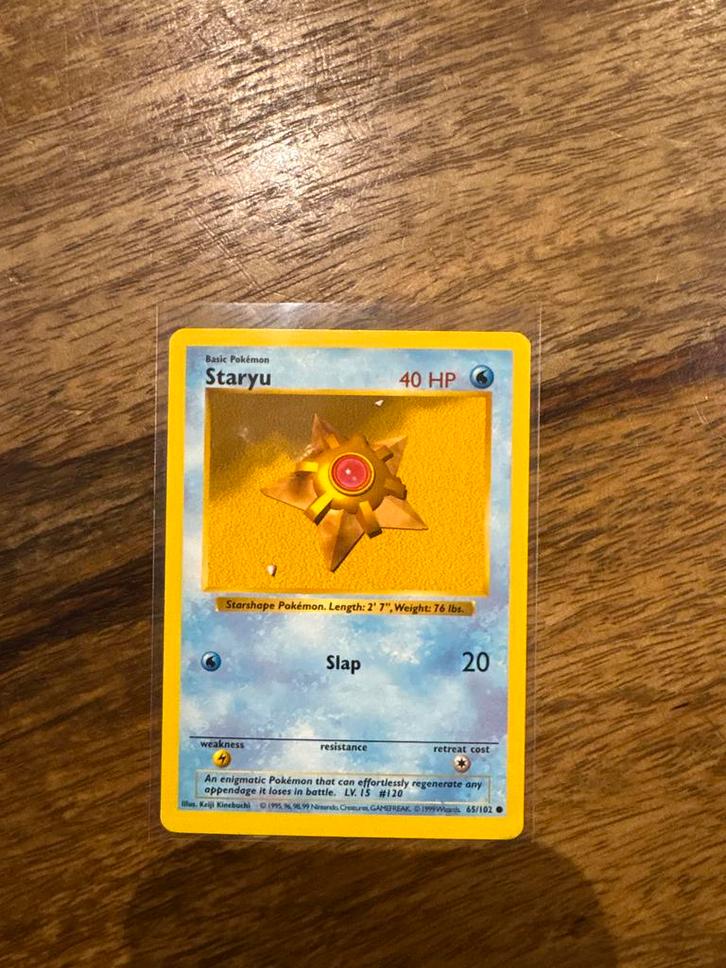 Staryu Base Set Pokemon Kaart, Hobby en Vrije tijd, Verzamelkaartspellen | Pokémon, Gebruikt, Losse kaart, Ophalen of Verzenden