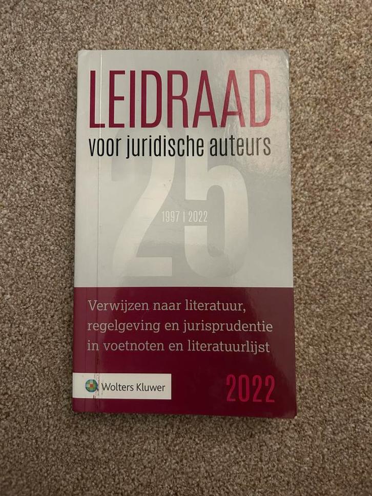 Leidraad voor Juridische Auteurs, Boeken, Studieboeken en Cursussen, Zo goed als nieuw, HBO, Gamma, Ophalen of Verzenden
