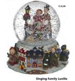 Kerstmuziekdoos Sneeuwbal Singing Family Luville, Diversen, Verzenden, Nieuw
