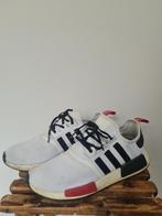 Adidas NMD R1 "White Black Red" mt 44 2/3, Wit, Ophalen of Verzenden, Sneakers of Gympen, Adidas