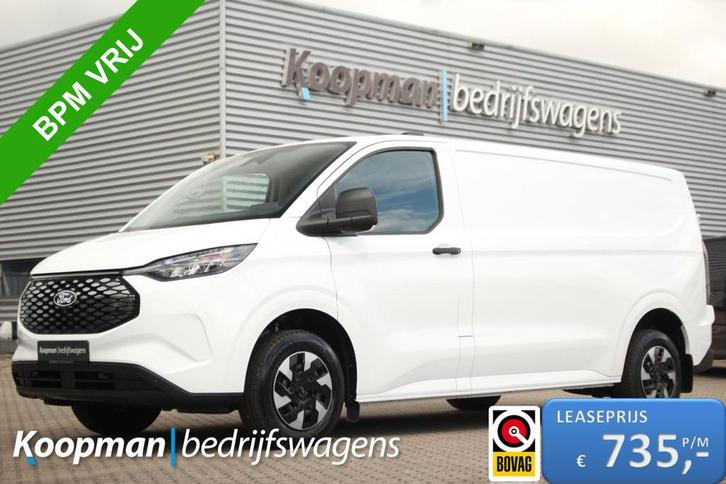 Ford E-Transit Custom 320 L2H1 Trend | 65kWh 100kW 136pk | C, Auto's, Bestelauto's, Te koop, ABS, Achteruitrijcamera, Alarm, Android Auto