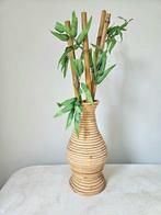 Balinese rotan vaas uit Bali, Huis en Inrichting, Woonaccessoires | Vazen, Overige materialen, Overige kleuren, Ophalen of Verzenden