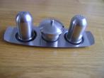 vintage chroom peper  , zout en mosterd  set, Antiek en Kunst, Ophalen of Verzenden