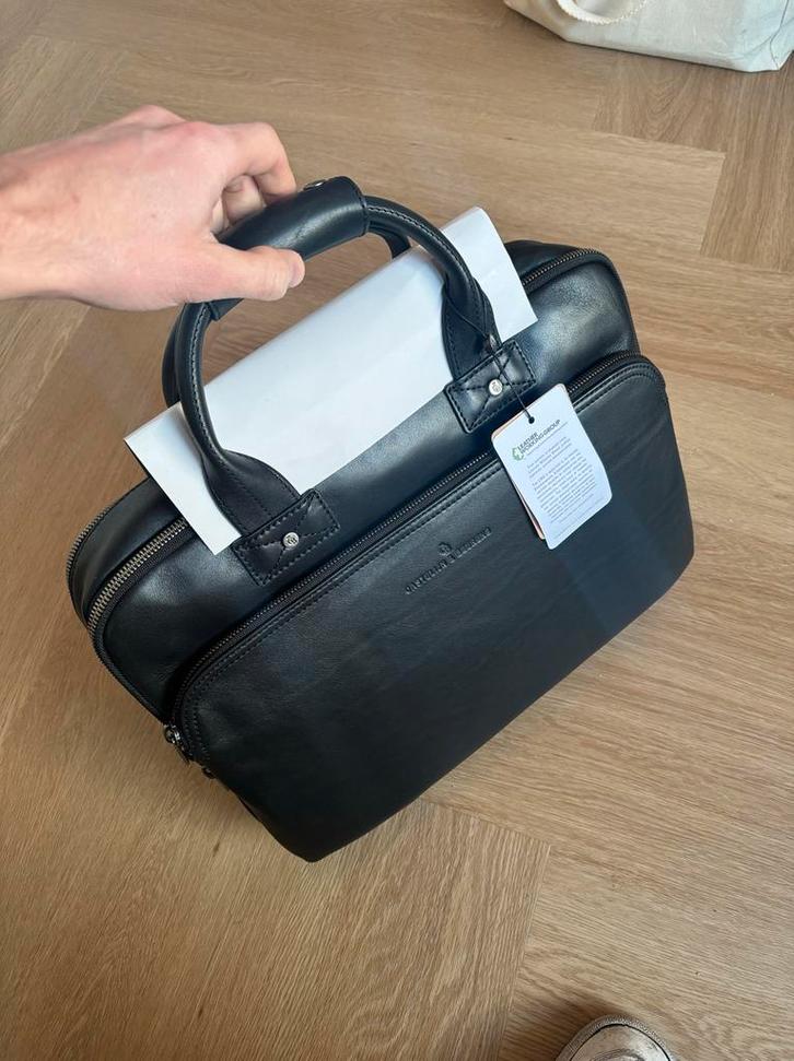 Castelijn & Beerens - Firenze laptoptas, zwart - Nieuw, Computers en Software, Laptoptassen, Zo goed als nieuw, Aktetas, 15 inch