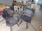 Pronto eetkamerstoelen set van 2 grijze stoelen, Ophalen, Gebruikt, Grijs, Vier