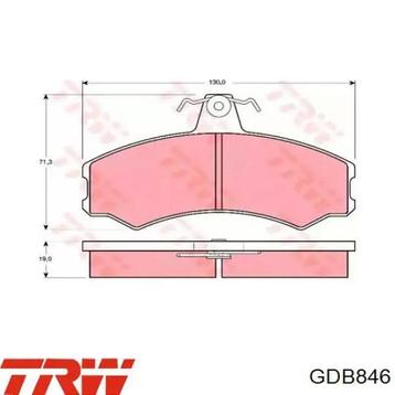 Remblokset TRW GDB846 beschikbaar voor biedingen