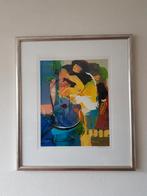 Litho van A.Hessam genaamd Melody of Love 80x70cm, Antiek en Kunst, Ophalen