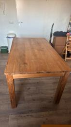 Eettafel L160xB90xH70 CM teakhout, Ophalen, Gebruikt, Teakhout, 200 cm of meer