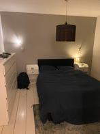 Gratis boxspring/bed 140 cm, Ophalen, Gebruikt, Zwart, Tweepersoons
