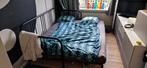 2 persoons bed + 2matrassen 80/160 breed, 160 cm, Ophalen of Verzenden, Metaal, Zo goed als nieuw