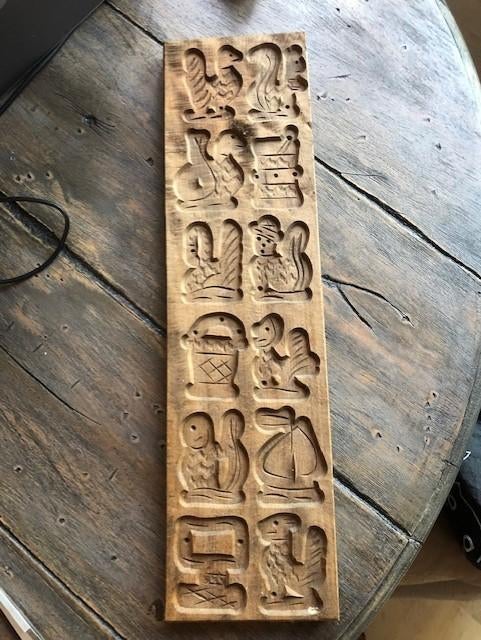 Speculaasplank groot 54 x 14,5 cm dik 2 cm ouderwets koekje, Ophalen of Verzenden