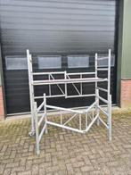 Mooi skyworks aluminium kamersteiger met opzetstuk, Doe-het-zelf en Verbouw, Steigers, Ophalen, Rolsteiger of Kamersteiger, 5 meter of hoger