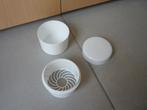 Witte beugelbakje gebitsbakje opbergdoos pot voor kunstgebit, Ophalen of Verzenden