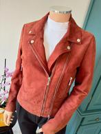 DEKKERS lamsleren jas maat 36 - roodbruin, Dekkers, Ophalen of Verzenden, Maat 36 (S), Gedragen