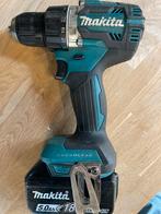 Makita boormachine met 5ah 18v accu, Doe-het-zelf en Verbouw, Gereedschap | Boormachines, Ophalen of Verzenden, Zo goed als nieuw