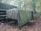 Opslagtent, dekzeil, huif defensie, afdak auto. 6x2,5 meter, Ophalen, Gebruikt, Kunststof, Overige typen