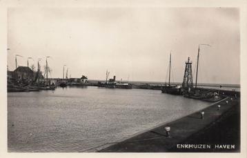U980 Enkhuizen Haven  - FOTOKAART jaren 30 - beschikbaar voor biedingen