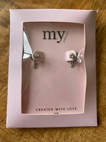 My Jewellery zilveren knopjes met diamantje beschikbaar voor biedingen