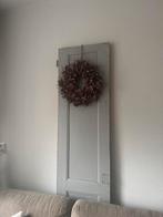 Franse paneeldeur met brocante krans, Ophalen, Gebruikt