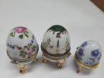 Set van 3 Luxe Porseleinen Fabergé-stijl Eieren, Antiek en Kunst, Ophalen of Verzenden