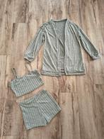Complete set nachtkleding, pyjama groen, zacht setje, maat S, Onbekend, Ophalen of Verzenden, Zo goed als nieuw, Onbekend