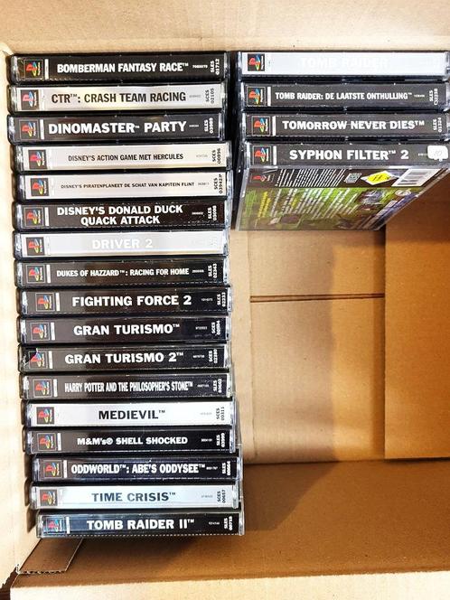 PS1 Verzameling, Spelcomputers en Games, Games | Sony PlayStation 1, Zo goed als nieuw, Avontuur en Actie, 1 speler, Vanaf 3 jaar