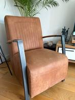 Fauteuil leer - gekocht bij Mokana, Huis en Inrichting, Fauteuils, Ophalen, Zo goed als nieuw, 50 tot 75 cm, Leer