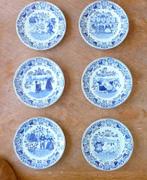 Set oudhollandse ontbijtbordjes, Antiek en Kunst, Antiek | Servies compleet, Ophalen of Verzenden