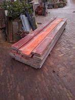 24m² damwand 400cm hardhout 6cm dik, nieuw, Planken, Nieuw, Ophalen of Verzenden, Hardhout