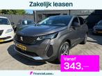Peugeot 3008 1.6 HYbrid 225 Allure! Aut! 360 Camera! Navi!, Auto's, Peugeot, Zwart, 4 cilinders, 181 pk, Leder en Stof