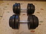Dumbbellset 30 kg Kunststof - Gorilla Sports, Ophalen, Gebruikt, Rug, Dumbbell