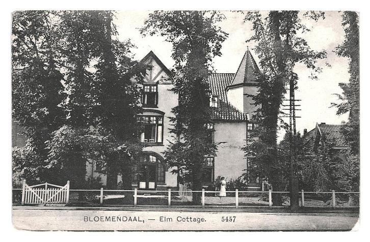 979624 Bloemendaal 1909 NH Elm Cottage Gelopen met zegel, Verzamelen, Ansichtkaarten | Nederland, Gelopen, Noord-Holland, Voor 1920