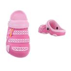 Rubberen sandalen smiley vlinder - fuchsia/rosé maat 34, Meisje, Overige typen, Nieuw, Ophalen of Verzenden