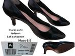 Clarks nieuw in doos. Zwart lak leer, Nieuw, Clarks leder lakschoen, Zwart, Pumps