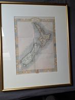 Oude landkaart Nieuw Zeeland, Antiek en Kunst, Ophalen of Verzenden