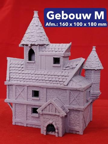 3D Geprint Miniatuur Gebouw M – Detailrijk & Vol Sfeer beschikbaar voor biedingen