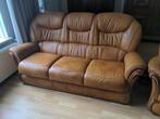 Klassiek Leren Bankstel (3-zits + Fauteuil), Huis en Inrichting, Banken | Bankstellen, Ophalen, Gebruikt, Klassiek, 150 tot 200 cm