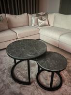 Keramische salontafel set, 40-60cm, glans blad. Dikte 12mm, Overige materialen, 50 tot 100 cm, Verzenden, Rond