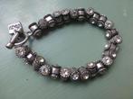 OTAZU Tonnetjes Armband Zilverkl. heldere Strass, Sieraden, Tassen en Uiterlijk, Overige materialen, Met strass, Verzenden, Nieuw