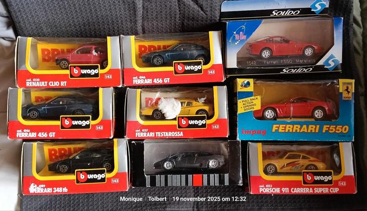 Collectie Modelauto's Burago, Solido - Diverse Modellen, Hobby en Vrije tijd, Modelauto's | 1:18, Gebruikt, Auto, Bburago, Ophalen of Verzenden
