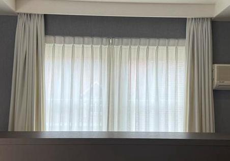 Witte vitrage gordijnen 2x, 187cm roede, 227cm hoog, Huis en Inrichting, Stoffering | Gordijnen en Lamellen, Gebruikt, 200 cm of meer