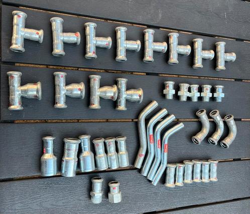 38 stuks cv persfittingen diameter 15, press, pers,, Doe-het-zelf en Verbouw, Buizen en Afvoer, Zo goed als nieuw, Overige typen