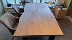 Eiken tafel met stalen poten, 100x200cm, Ophalen, Nieuw