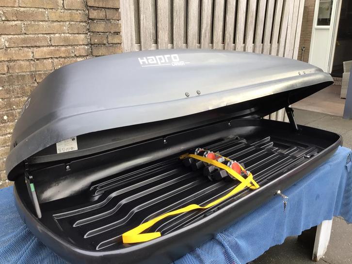 Dakkoffer Hapro carver 5.5 antraciet grijs., Auto diversen, Dakkoffers, Ophalen of Verzenden
